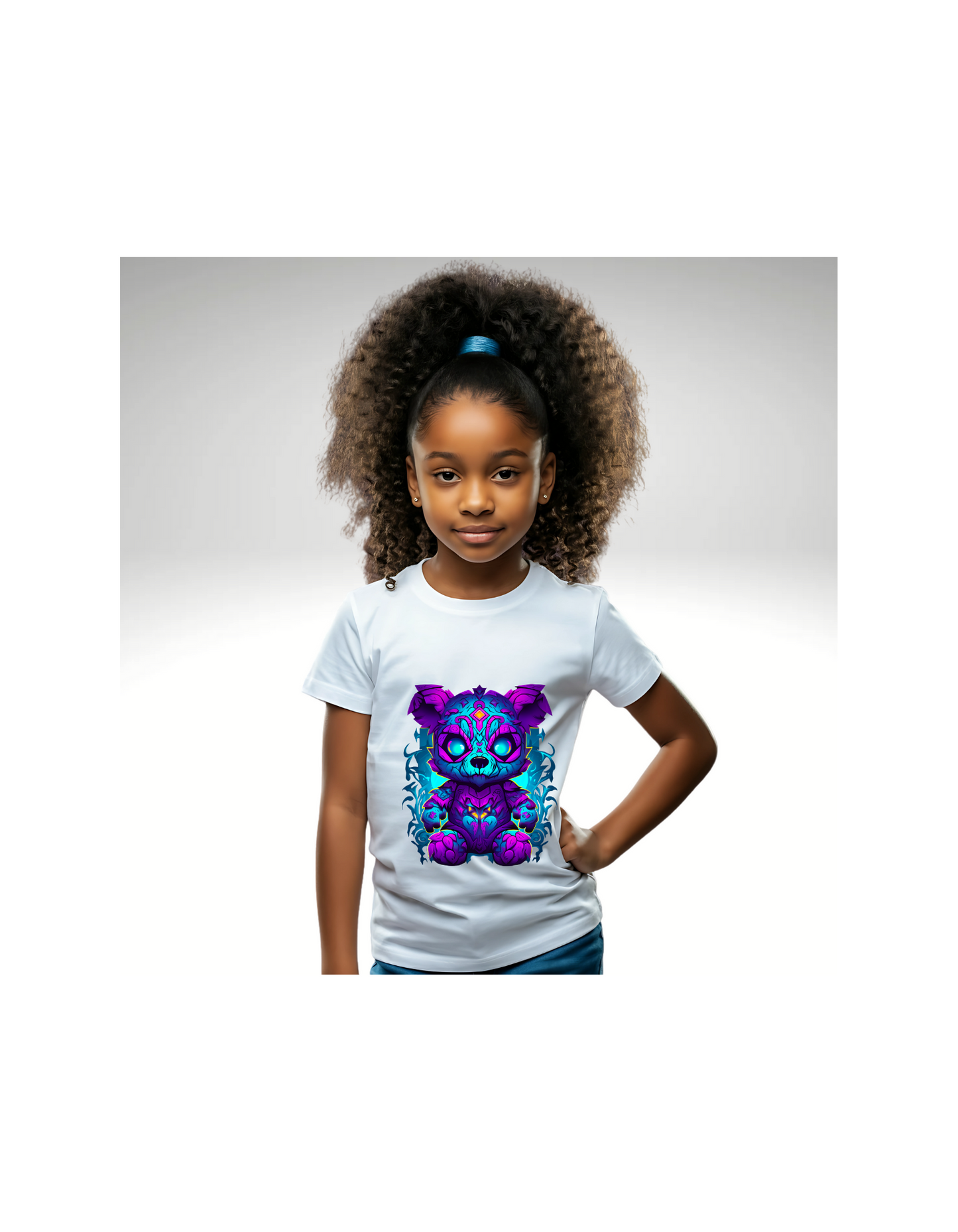 Short sleeve glow bear T-Shirt